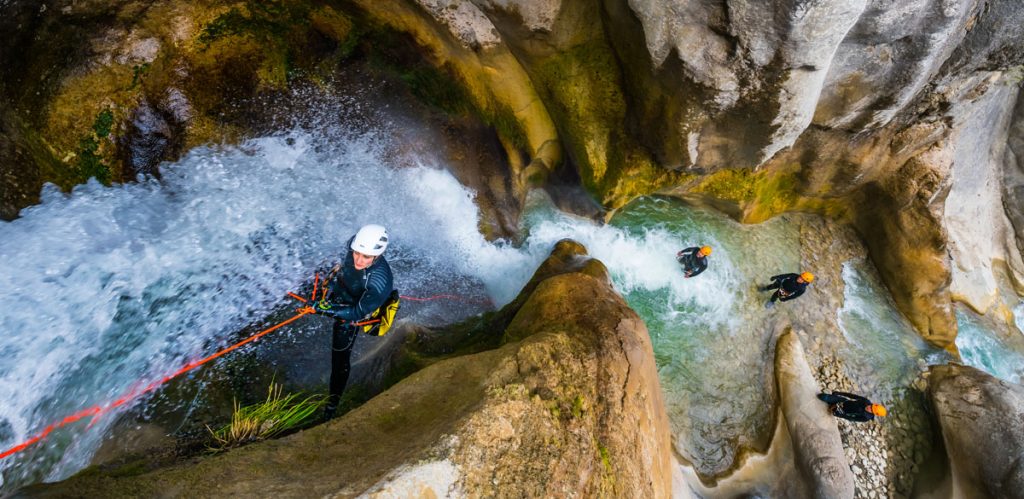 Canyoning is a type of extreme entertainment