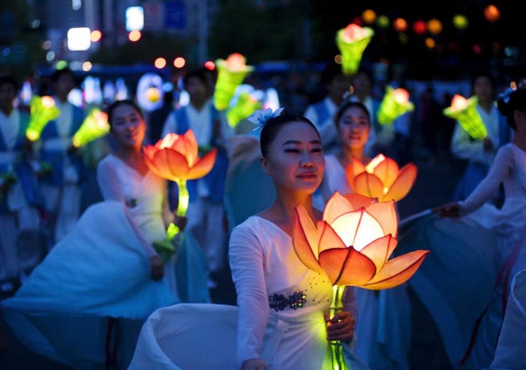 festival de la linterna de loto en corea del sur