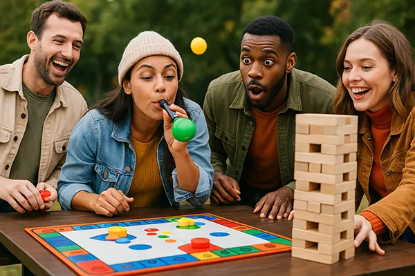 diversión híbrida amigos